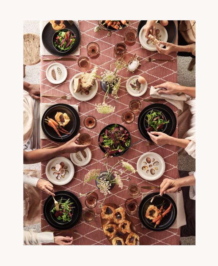 Elegant Easter table settings