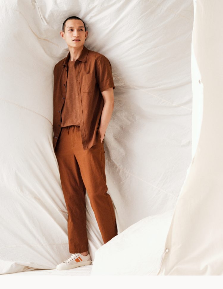 Linen layers<br> <small>Stay cool in airy utility styles</small>