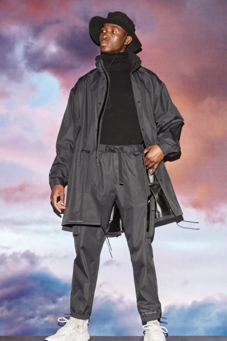 Water stop tech <br><small>Utilitarian menswear developed to protect against the elements</small>