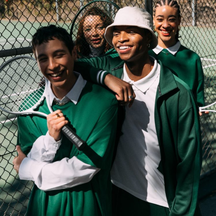 New wave racket club <br><small>A preppy and progressive tennis collection for a new generation of players.</small>
