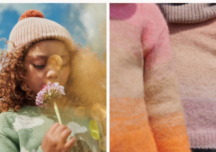 Through to colder days <br><small>Head right in with vibrant knits.</small>
