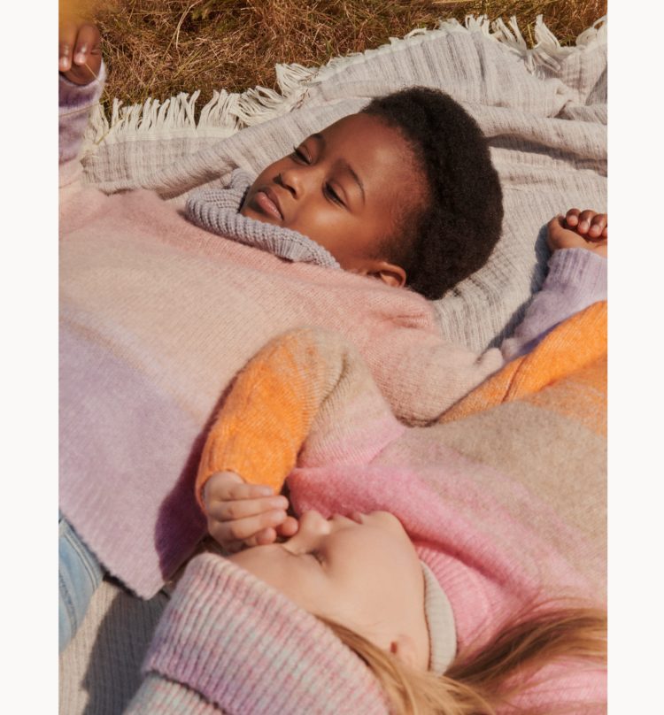 Through to colder days <br><small>Head right in with vibrant knits.</small>