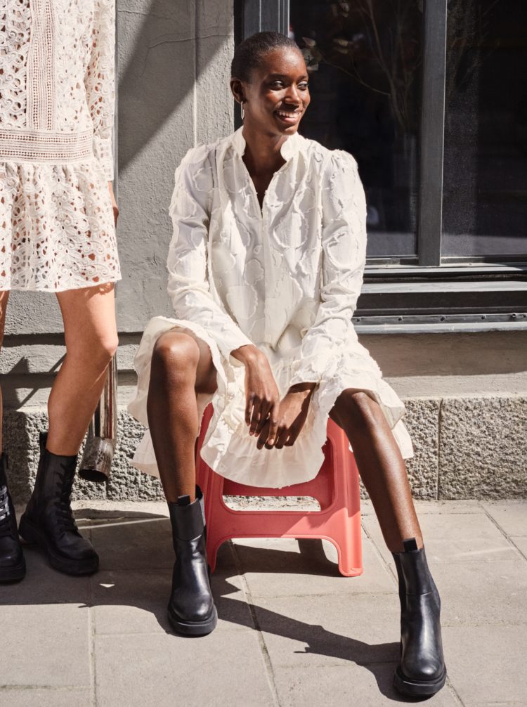 Dresses made to last <br><small>Timeless designs made from recycled materials</small>