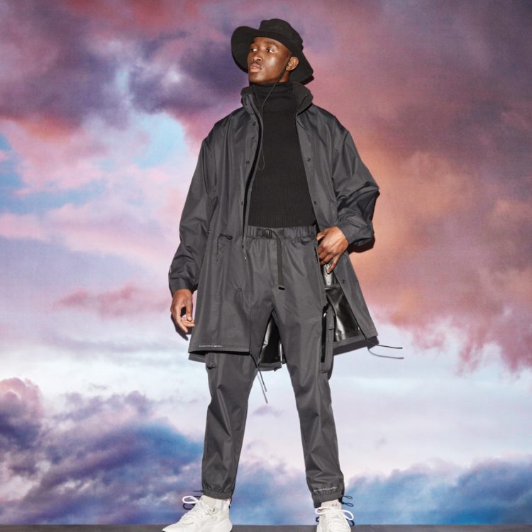 Water stop tech<br><small>Utilitarian menswear developed to protect against the elements</small>