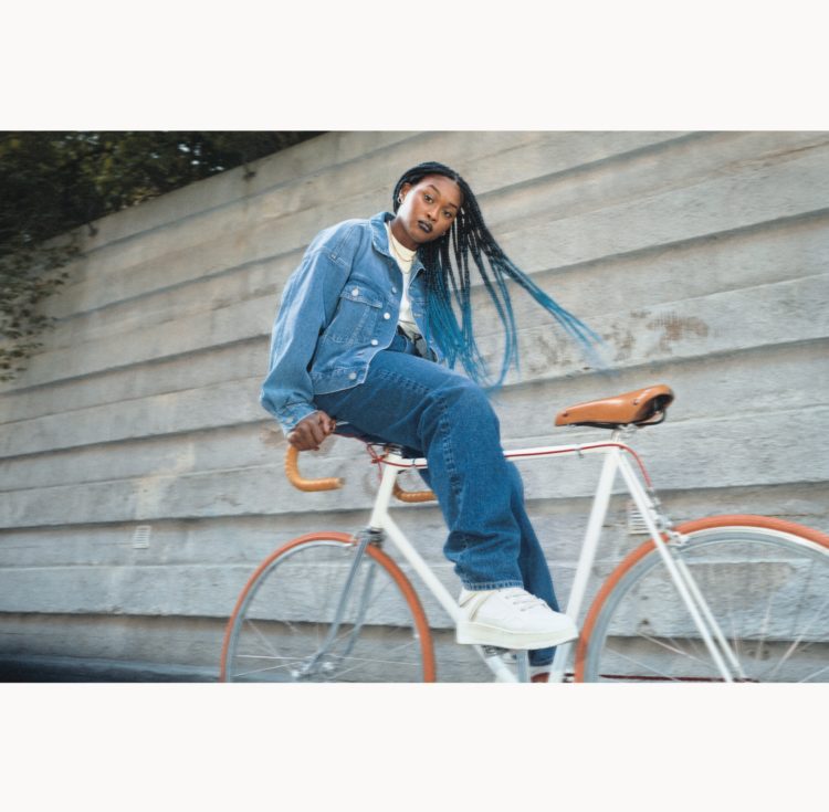 Rewind. Renew.<br><small>Going backwards. Moving forwards. Recycled fabrics from yesterday turned into streetwear styles for today.</br></small>