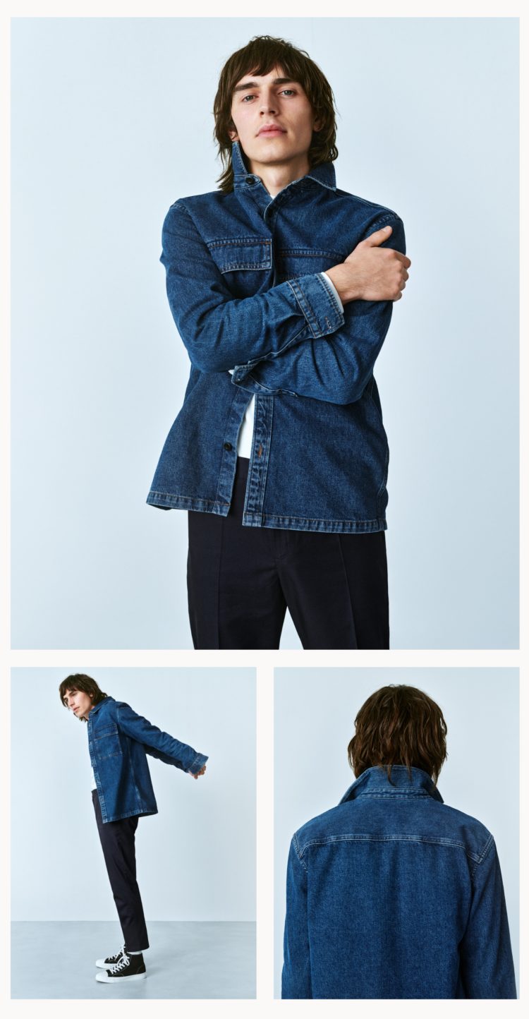 Zara Hooded Denim Overshirt